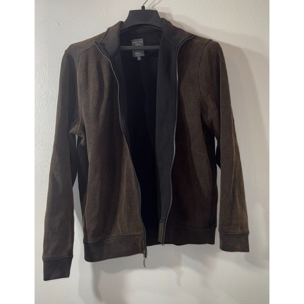 Cooper Jones Supply Mens Xl Full Zip Jacket Brown Casual